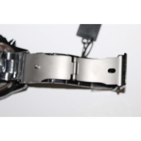 NEW w/Box Studer Schild‎ Dunlop Black Steel Chronograph Mens Watch NEW Battery - Picture 13 of 13